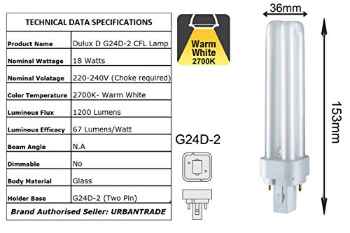 Osram Dulux D 10W 827 | Blanc Très Chaud - 2-Pins Osram Dulux D 10W 827 | Blanc Très Chaud - 2-Pins