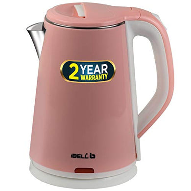 iBELL SEKR20L Premium 2.0 Litre Stainless Steel Electric Kettle,1500W Auto Cut-Off Feature,Pink - Home Decor Lo