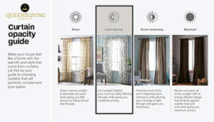 Queenzliving Secret Linen Curtain, Door 7 feet- Pack of 1, Sky Blue - Home Decor Lo