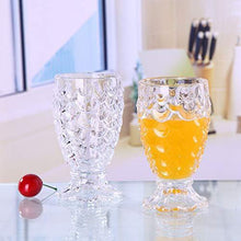 Load image into Gallery viewer, Happy Penguin® Pineapple Shaped Juice Glasses Drinking Glass Set of 6 Pcs I 190 ML - Home Decor Lo