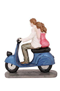 BS Handicrafts Polystone Love Couple Statue showpiece Idol Scooter Couple Gift Set - Home Decor Lo