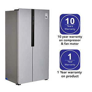 Haier 565 L Inverter Frost-Free Side-By-Side Refrigerator (HRF-619SS, Silver) - Home Decor Lo
