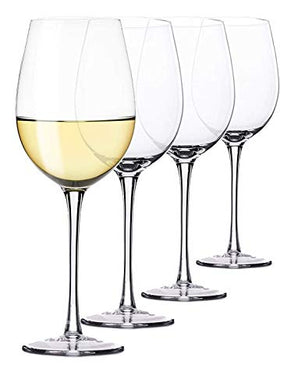 Crystalware Glass Wine Glass - 4 Pieces, Clear, 400 ml - Home Decor Lo