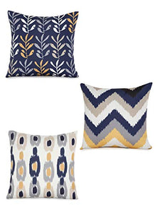 Alina Decor polyester Square Cushion Covers, 16 X 16-inch , Multicolour - Home Decor Lo