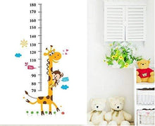 Load image into Gallery viewer, Decals Design StickersKart Wall Stickers Kids Giraffe Height Chart Removable Large Vinyl (Multi-Colour) - Home Decor Lo