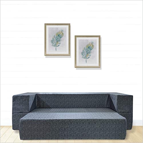 Fresh Up Vintage Foldable Sofa Cum Bed with Removal Washable
