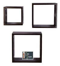 Load image into Gallery viewer, Onlineshoppee Wall Rack, Set of 3 (Brown) - Home Decor Lo