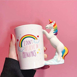 BonZeal 3D Ceramic Unicorn Mug Coffee Tea Mug 1 Piece 380 ml - Home Decor Lo