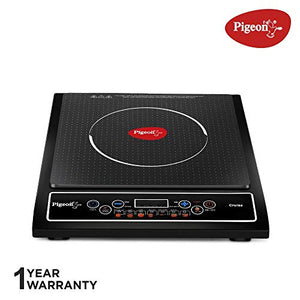 Pigeon by Stovekraft Cruise 1800-Watt Induction Cooktop (Black) & Mio Aluminium Gift Set, Red (8 Pieces) Combo - Home Decor Lo