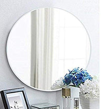 Load image into Gallery viewer, Quality Glass Frameless Round Mirror for Wall Bathrooms Home (24 x 24 inch, Silver) - Home Decor Lo