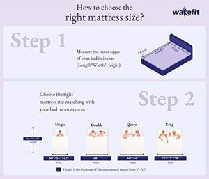 Wakefit Dual Comfort Mattress - Hard & Soft, Queen Bed Size (78x60x5) - Home Decor Lo
