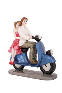 BS Handicrafts Polystone Love Couple Statue showpiece Idol Scooter Couple Gift Set - Home Decor Lo