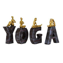 Load image into Gallery viewer, TIED RIBBONS Yoga Lady Showpiece for Home Décor - Wall Shelf Decoration Items for Living Room Bedroom - Gift Items for Anniversary (22.5 X 10 cm) - Home Decor Lo