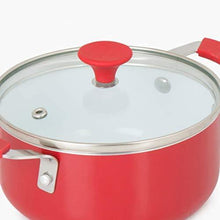 Load image into Gallery viewer, Home Centre Beattles Briston Aluminium Casserole with Lid - Red - Home Decor Lo