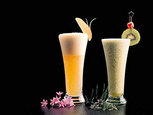 VilonPilsner Glasses- Beer Juice Mocktail Lassi Glass for Better Head Retention, Aroma and Flavor - 300 ml, Pack of 6 Glasses | Crystal Glass Tumbler Juice - Home Decor Lo