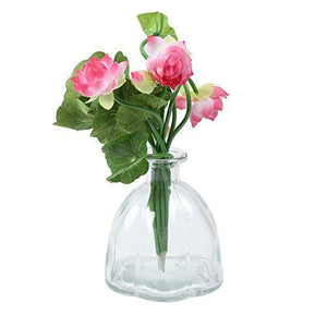 Aapno Rajasthan Oval Jar Styled Tranparent Grey Vase - Home Decor Lo