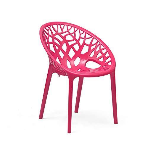 Nilkamal Crystal Chair (Pink) - Home Decor Lo