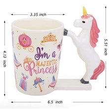 Load image into Gallery viewer, BonZeal 3D Ceramic Majestic Princess Unicorn Horse Mug Coffee Tea Mug 1 Piece 350 ml - Home Decor Lo