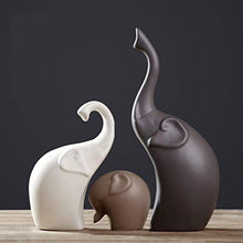 Load image into Gallery viewer, Xtore Home Décor Elephant Family Matte Finish Ceramic Figures - (Set of 3 Piece)