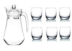 Skykey Tableware Serving Desire Lemon Set, Water jug with 6 Water Glass - Home Decor Lo