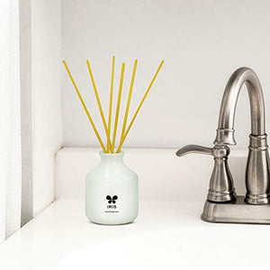 IRIS Reed Diffuser with Ceramic Pot - Lemon Grass - Home Fragrances - Risk-Free - Easy to use - 60 ml - Home Decor Lo