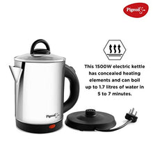 Load image into Gallery viewer, Pigeon by Stovekraft Quartz Kettle with Stainless Steel Body, 1.7 litres with 1500 Watt, boiler for Water, milk, tea, coffee, instant noodles, soup etc - Home Decor Lo