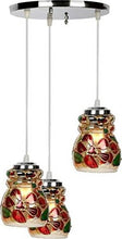 Load image into Gallery viewer, Nmii Multicolor Dome Shape Antique Design Ceiling Lamp Set Of Three Lamp Hanging In One Fitting Decorative Light - Home Decor Lo