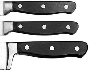 Amazon Brand - Solimo Premium High-Carbon Stainless Steel Kitchen Knife Set, 3-Pieces, Silver - Home Decor Lo