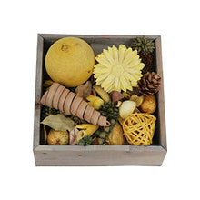 Load image into Gallery viewer, Deco aro Natural Dried Flowers Leaves Seeds Wooden Flakes Natural Potpourri (Yellow) - Home Decor Lo
