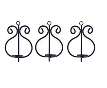 Load image into Gallery viewer, Collectible India Set of 3 Iron Wall Sconce Candle Holder Wall Art Tealight Hanging Candle Holder Home Lights for Decoration - Home Decor Lo