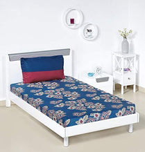 Load image into Gallery viewer, Amazon Brand - Solimo Floral Flakes 144 TC 100% Cotton Single Bedsheet with 1 Pillow Covers, Blue - Home Decor Lo