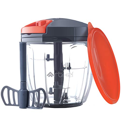 900ml Green Color 6 Blades Handy Vegetable Chopper