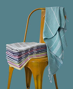 Haber - Turkish Style Premium Cotton Bath Towel - Pink Paradise - Home Decor Lo