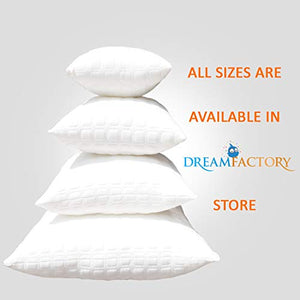Dreamfactory 400 GSM Knitted Fabric Set of 2 16x16 Inch Soft Fluffy Throw/Pillow Cushion Filler - Home Decor Lo