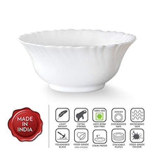 Load image into Gallery viewer, Larah by BOROSIL - HTTCECOM6VB01LOGFL 4.5 inch Veg Bowl - Set of 6 - White - Home Decor Lo