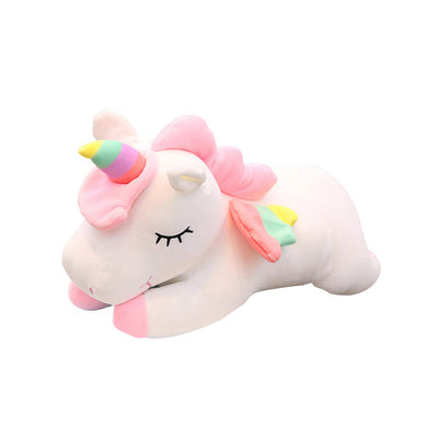 TOYMYTOY Unicorn Plush Toy Stuffed Animal Pillow Cushion Soft Toys for Baby Kids 30cm (Pink) - Home Decor Lo
