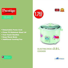 Load image into Gallery viewer, Prestige Delight Electric Rice Cooker PRWO 2.8-2 (1000 Watts) with 2 Aluminium Cooking Pans, Cooks Upto 1.7 kg Rice (Printed Flowers) - Home Decor Lo
