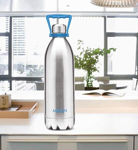 Buy Milton Silver Toned Duo DLX 1000 Thermosteel 24 Hours Hot & Cold Water  Bottle 1L - Water Bottle for Unisex 19930628