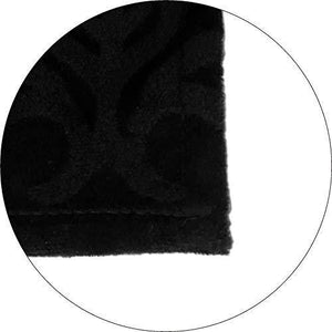 KS21 Homes Velvet Black Diwan Set 8 Pcs (Content: 1 Single Bed Sheet, 5 Cushion Cover, 2 Bolster, Total - 8 Pcs Set) - Home Decor Lo