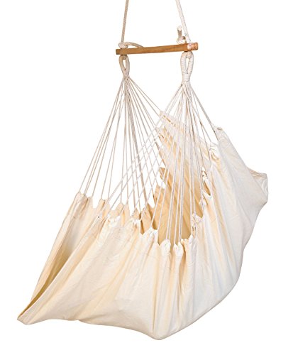 Hangit Cotton Swing Chair (Natural, 50 Centimeters) - Home Decor Lo
