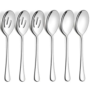 Cand Stainless Steel Serving Spoons, Set Of 6, 9.17 Inches