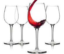 Load image into Gallery viewer, PrimeWorld Rock Red Wine White Wine, Multipurpose Goblet Set, Lead Free Glass, Dishwasher Safe (4) - Home Decor Lo