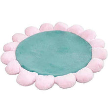 Load image into Gallery viewer, Mollismoons Round Flower Bedroom Carpet Non-Slip Kids Room Crawling Mats Computer Hanging Chair Mat Baby Room Play Mats Yoga Cushion (Pink-Green) - Home Decor Lo