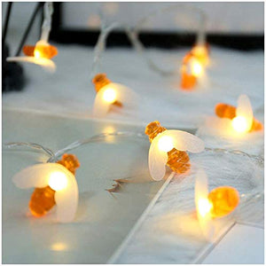 Itmumbai Honeybee Fairy String Lights, Plug in String Lights 16LED Warm White Lights for Party/Birthday/Wedding/Christmas Indoor Outdoor Decoration - Home Decor Lo