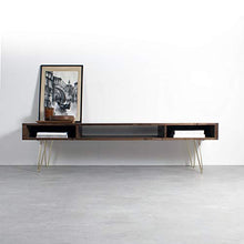 Load image into Gallery viewer, METALBUCKS Storage Console Table with Hairpin Leg