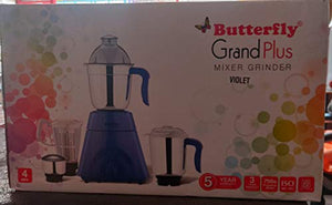 Butterfly Grand Plus 750W 4JAR Mixer Grinder (Violet) - Home Decor Lo