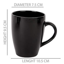 Load image into Gallery viewer, B37 Amor Series Ceramic Coffee Mugs - 1 Piece, Glossy Black - Home Decor Lo
