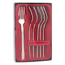 Load image into Gallery viewer, HomeStop FNS Celebration Embossed Dinner Fork Set of 6 (Silver_Free Size) - Home Decor Lo