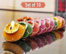 Load image into Gallery viewer, Srajan Creation Decorative Matki Diyas/Colourful Diya Set/Diya for Diwali- Set of 10 - Home Decor Lo