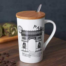 Load image into Gallery viewer, SATYAM KRAFT Ceramic Coffee Mug With Lid - 1 Piece, Random - Home Decor Lo